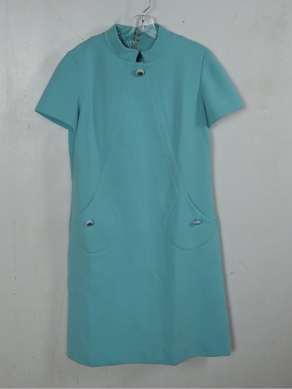 R&K Aqua Short-Sleeve Shift Dress
